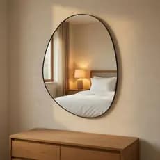 Espelho Grande Orgânico 50x60cm Decorativo para Quarto Banheiro Sala Lavabo Hall Corredor ENVIO IMEDIATO