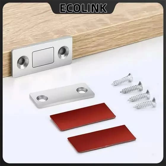 Kit 1-6pcs Trava Gaveta Armário Porta Gabinete Tela Imã Magnético