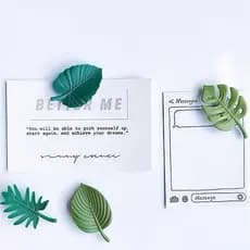 Kit 4-8pcs mini ímã ENFEITE de geladeira de folhas de planta magnético decoração