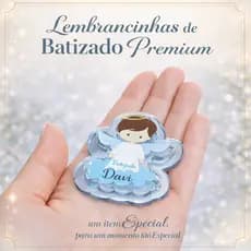 15 Lembrancinhas Imã de Geladeira BATIZADO em Acrilico 6cm