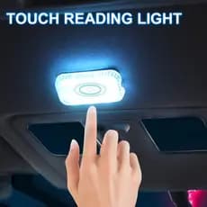Luz De Toque LED Mini Iluminação Interior Sem Fio Para Carro Porta USB Carregamento Lâmpada Ambiente Automotivo