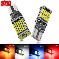 2pc T10 W5W T15 W16W Luzes Led Para Carro Canbus No Error 4014SMD Acessórios Interiores De Carros Luz Traseira De Lâmpada 6000K Branco 12V
