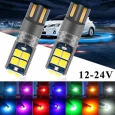 1PC 12-24v Lâmpadas LED T10/W5W CANBUS Caminhão De Lâmpada De Leitura Interior Do Carro 168 194 De Cúpula De Estacionamento Em Cunha Automática