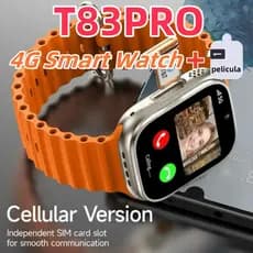 Cartão SIM À Prova De Intempéries T83 Pro Smartwatch Relógio Inteligente Com slot E Wifi 4G Smart Watch 9 Ultra De Chama