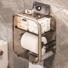 Caixa para Banheiro armazenamento papel higiênico e organizador de produtos