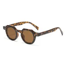 Novo estilo de óculos de sol de armação pequena moda literária All-Match óculos de sol de armação de plástico pode ser c