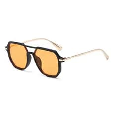 Novo estilo óculos quadrados moda feixe duplo armação de plástico óculos de sol exclusivo All-Match viagem Sungl