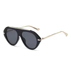 Nova moda única moldura de plástico sapo espelho europeu americano Retro forma côncava Anti-ultravioleta óculos de sol
