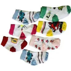 Kit Com 12 Pares De Meia Bebe 0-6 Meses Infantil Sortidas