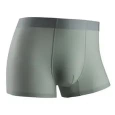 Homens verão estilo fino moda gelo seda roupa interior sem costura único confortável respirável Boxer Shorts B345