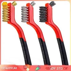 [18544951 . br] Conjunto De Escova De Fio De 3 Pacotes De Escovas Pequenas De 7 " Para Limpeza , Removedor De Ferrugem ,
