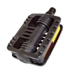 Pedal Plastico Nylon Infantil 1/2 Par Metalciclo Preto Mtb
