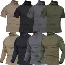 Acampamento Ao Ar Livre Camisa De Caminhada Homens Treinamento Trabalho Camuflagem Respirável Camisas De Manga Comprida