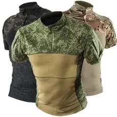 Camuflagem Ao Ar Livre Camiseta De Manga Curta Treinamento Caminhadas Camisetas Uniforme De Trabalho