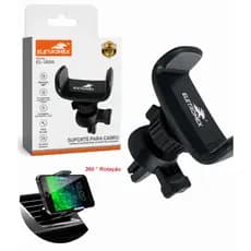 Suporte para Celular Veicular Eletromex Rotação 360° Encaixe na Saída de Ar