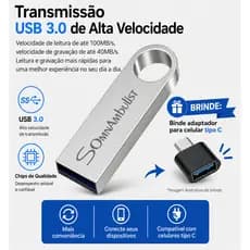 Pendrive  16GB USB OTG 2.0 Ultra rapido de metal Binde Adaptador tipo c