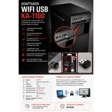 Adaptador Hifi  Mini Wireless Usb Wifi 950mbps 2.4ghz Altorizado pela Anatel