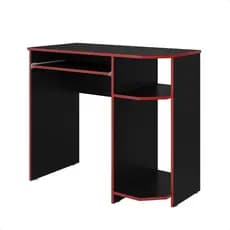 Mesa Gamer escrivaninha mesa escritório quarto Preto/Vermelho