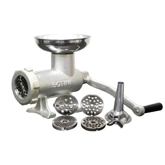 Moedor de Carne Manual B22 Botini Com Funil Pra Linguiça + 4 Discos 5, 8, 10 e 12mm