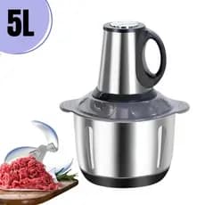 Moedor Elétrico 5 Litros Multiprocessador Mixer Picador Triturador de Carne Legumes Inox 110v ou 220v