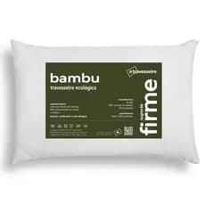 Travesseiro Antialergico fibra de Bambu Alto e firme 50X70cm