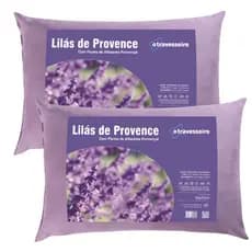 Travesseiro Antialergico com Aromaterapia Lavanda 50x70 Toque Aveludado Ajuda na Insônia e Ansiedade