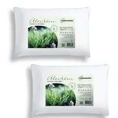 KIT 2 Travesseiro Com aromaterapia Alecrim Antialérgico Tecido Percal Hotel 5 Estrelas
