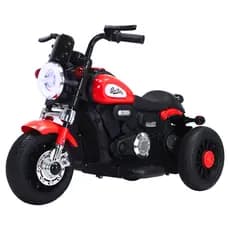 Mini Harley Moto Elétrica Vermelha 6V até 30 Kg Motocicleta Infantil de Passeio Zippy Toys