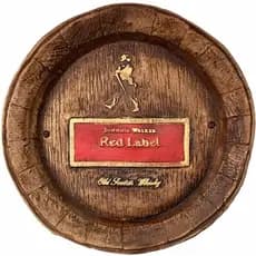 Tampa de Barril Rústica Grande em Alto Relevo Decor - Whisky Red Label