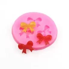 FORMA MOLDE SILICONE LAÇOS LACINHO FONDANT CHOCOLATE BISCUIT