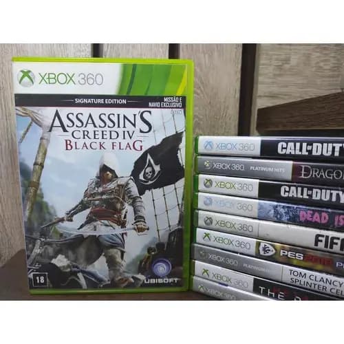 Jogo Assassins Creed Iv Black Flag Original Xbox 360 Físico