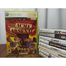 Jogo Looney Tunes Acme Arsenal Original Xbox 360 - M Física