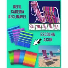 Refil cadeira de praia reclinável