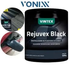 Vonixx Rejuvex Cera 400g Vintex Revitalizador E Renovador Plásticos Externo Estetica Automotiva