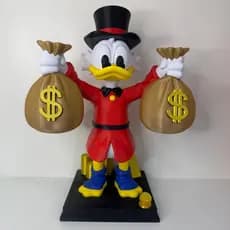 Action Figure Tio Patinhas 25cm - Detalhes Incríveis e Design Exclusivo em PLA Premium