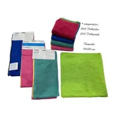 Kit C/3Panos De Limpeza Microfibra Alta Absorção 30x30cm