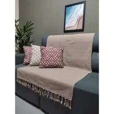 Manta Colcha-Xale  Para Sofá 100%Algodão Decorativa 1,80 X 2.40