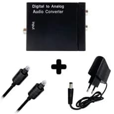 Oferta Conversor Adaptador Óptico Digital Saída Rca + Cabo Optico