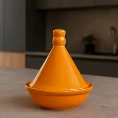 Saleiro Marroquino de Cerâmica Laranja Design Exótico e Funcional Decoração Cozinha