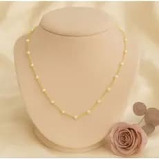 Colar de Pérolas Chocker Feminino Banhado a ouro18k Moda Feminina Hipoalergênico Fashion.