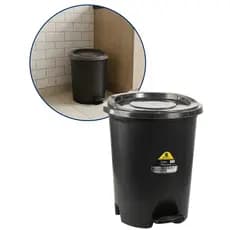 Lixeira 14 Litros Chão com Pedal Cozinha Banheiro Resistente Versátil Durabilidade Leveza 28x33cm