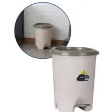 Lixeira de 14 Litros Grande com Pedal Cozinha Banheiro Cozinha Lixo de Chão