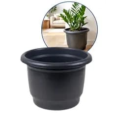 Vaso Jardim Preto Plástico 5L Flores Plantas Decoração Plantas Suculentas Decoração Artesanato