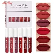3Pcs/6Pcs kit Cmaadu gloss Labial / liquido Batom Fosco À Prova D 'Água De Longa Duração