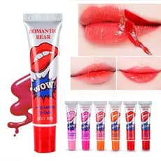 【maquiagem Ready Stock】5 Cores Creme/Máscara / Batom Líquido Colorido para Peeling Labial Matte Gloss Á Prova D’água de Longa Duração