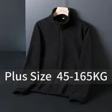 Jaqueta Térmica Masculina Oversize para Motociclistas, Tamanho Grande, Casual, para Uso Externo, Cor Sólida, Corte Solto
