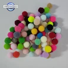 Pompom para artesanato laços faixas pets banho e tosa 15MM 100UN