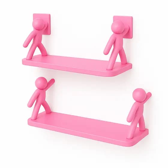 Prateleiras Buddy para Banheiro/Cozinha – Linda Decoração com Fixação Adesiva