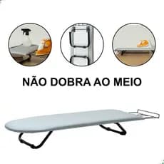 Tabua de Passar Roupa Portátil Pé Dobrável  para Cama Bancada Taboa Passadeira Mesa Porta Ferro