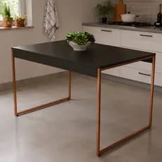 Mesa de Jantar Cozinha Retangular Estilo Industrial 115x75  Cm 4 Lugares